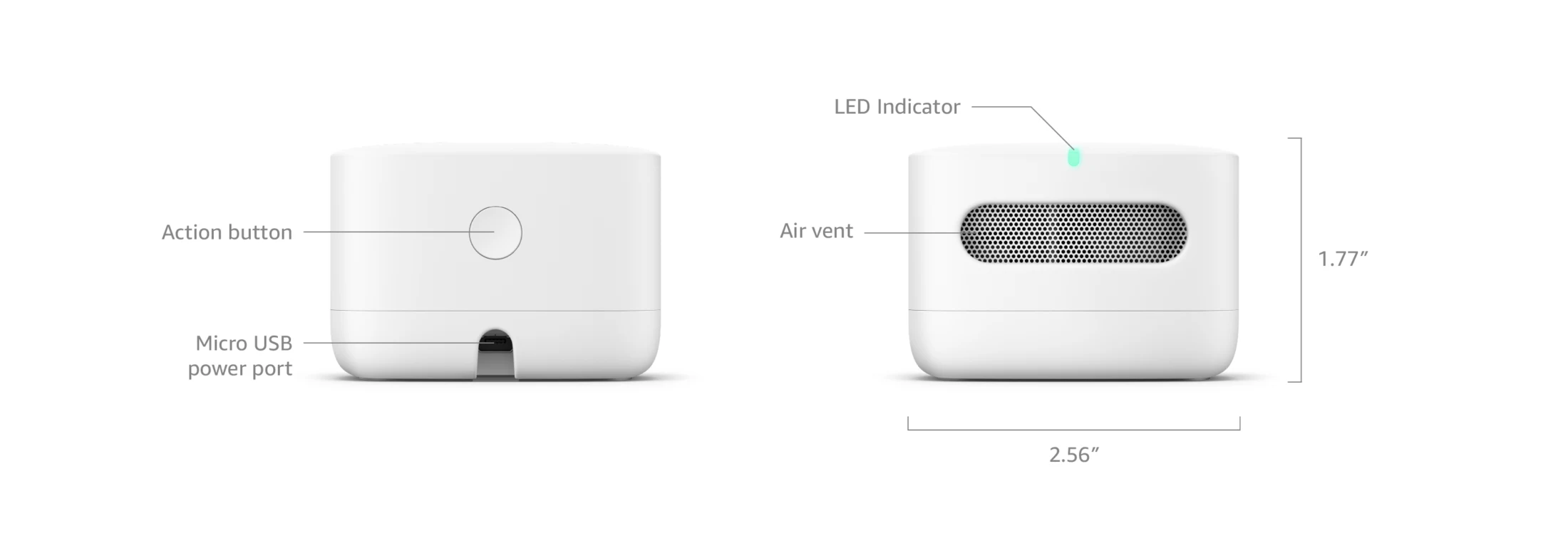 Amazon Smart Air Quality Monitor P3A7EN – Indoor WiFi Air Quality Sensor with Alexa, PM2.5, VOC, CO, Temperature & Humidity Monitoring - Image 4
