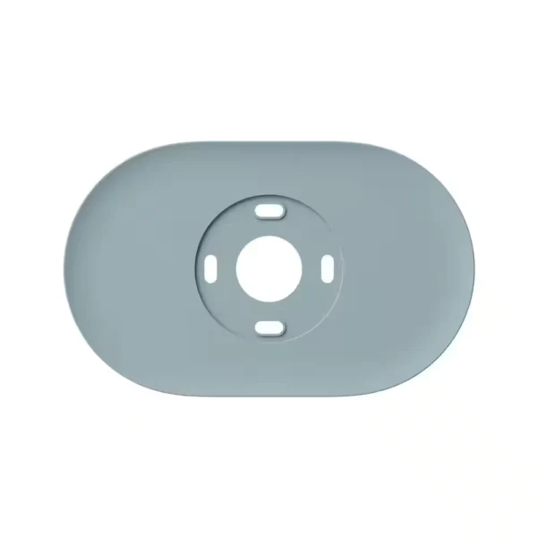Google Nest Thermostat Trim Kit GA02087-US Fog Deep Fog Blue Grey Oval Wall Plate