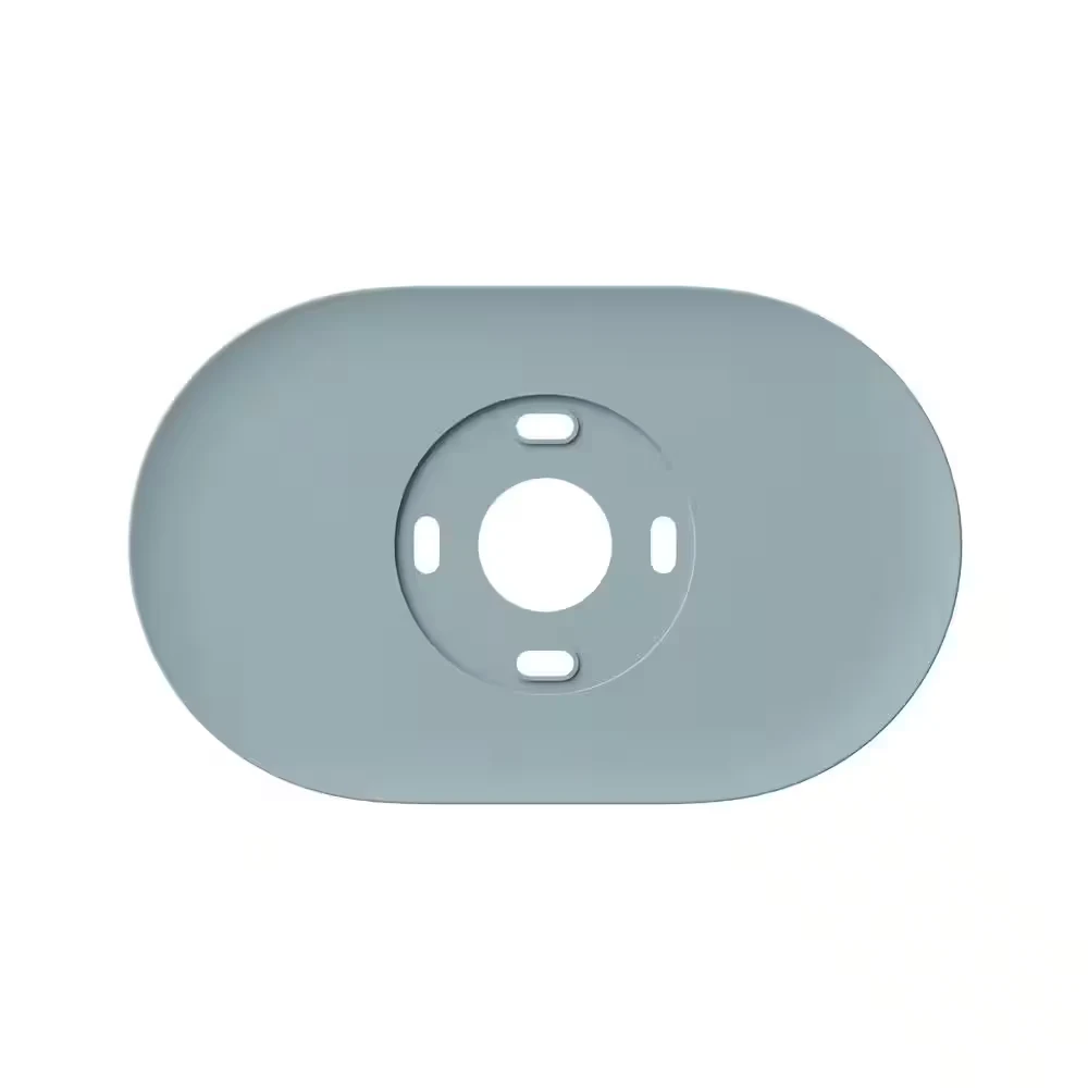 Google Nest Thermostat Trim Kit GA02087-US Fog Deep Fog Blue Grey Oval Wall Plate