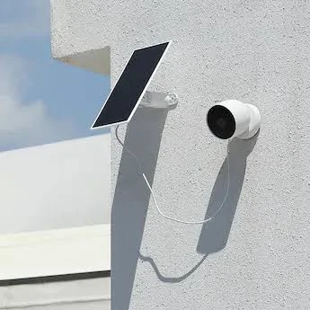 Wasserstein Solar Panel 2.5W for Google Nest Cam Battery – White Outdoor Solar Charger with 13ft Cable & Adjustable Mount - Image 3