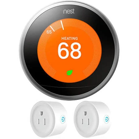 Google Nest Learning Thermostat 3rd Gen T3007ES – Stainless Steel Smart WiFi Thermostat with Auto-Schedule & Energy Saving - Image 2