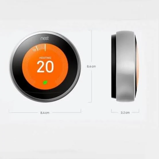 Google Nest Learning Thermostat 3rd Gen T3007ES – Stainless Steel Smart WiFi Thermostat with Auto-Schedule & Energy Saving - Image 4