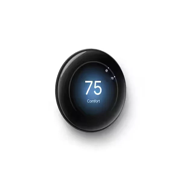 Google Nest Learning Thermostat 4th Gen GA05557-US – Polished Obsidian Smart WiFi Thermostat with 2 Temperature Sensors (2nd Gen) - Image 3