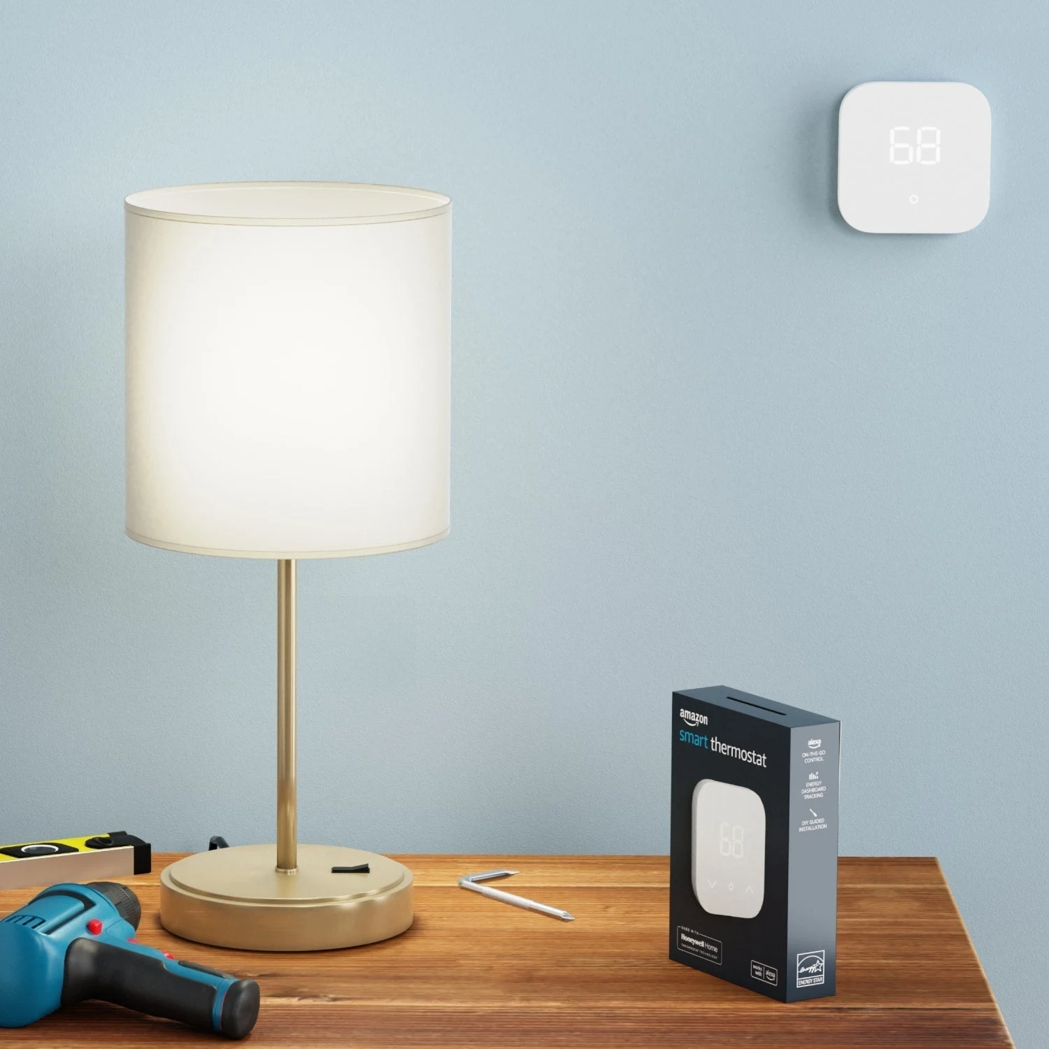 Amazon Smart Thermostat 1st Gen S6ED3R – Smart WiFi Programmable Thermostat with Alexa Voice Control & Energy Saving - Image 4