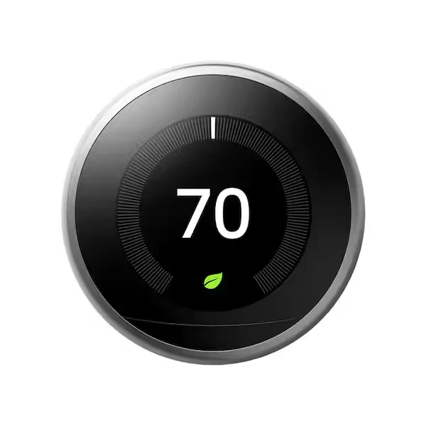 Google Nest Learning Thermostat 3rd Gen Pro Edition T3008US Stainless Steel Smart WiFi Thermostat